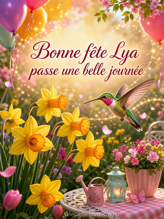 Carte bonne fĂȘte Lya