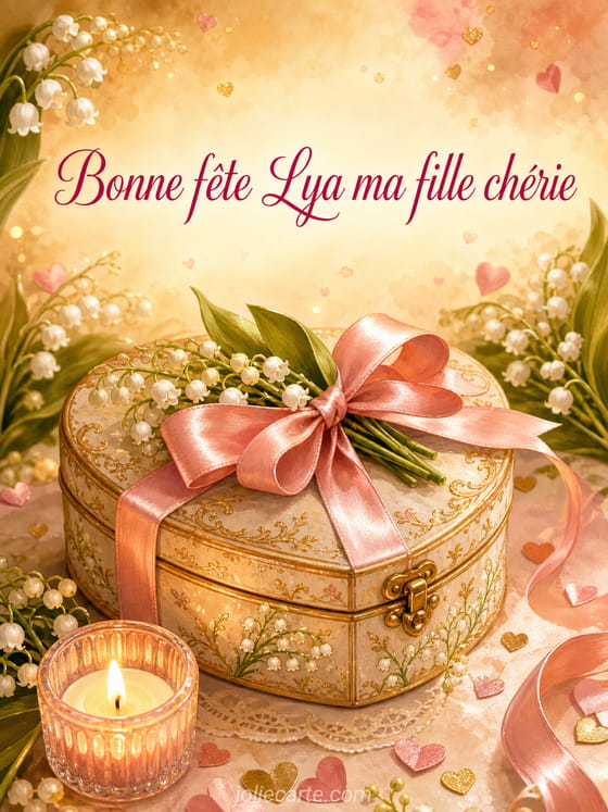 Carte bonne fĂȘte Lya