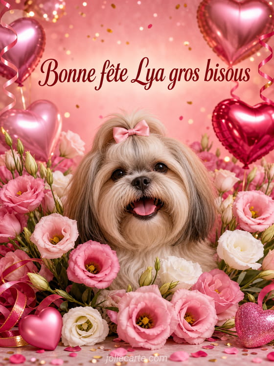 Carte bonne fĂȘte Lya