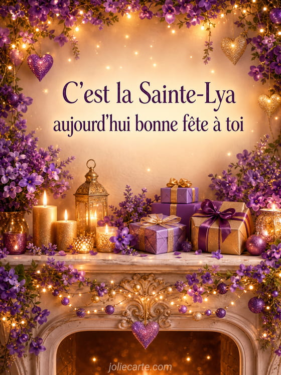 Carte bonne fĂȘte Lya