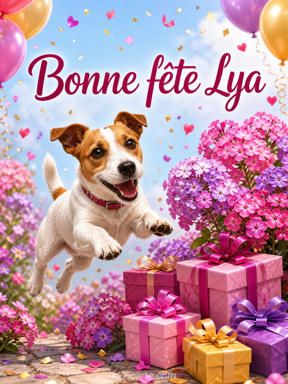 Carte bonne fĂȘte Lya