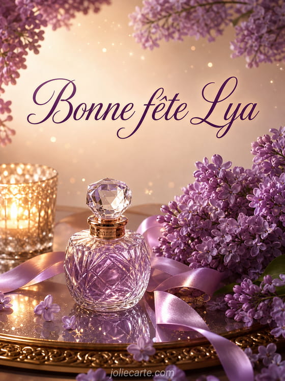 Carte bonne fĂȘte Lya
