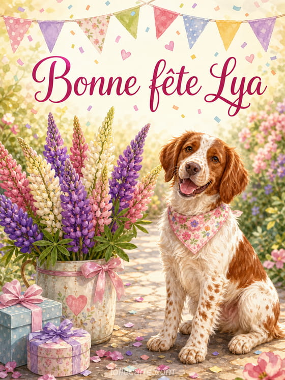 Carte bonne fĂȘte Lya