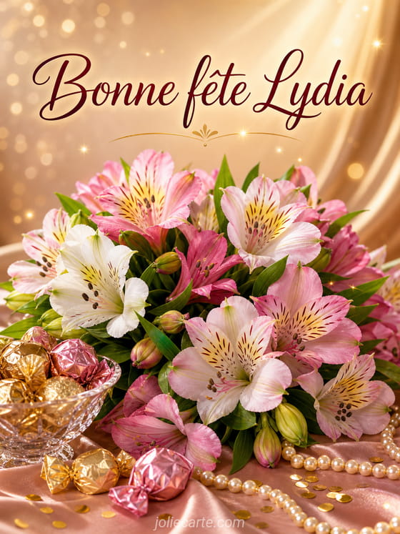 Carte bonne fête Lydia