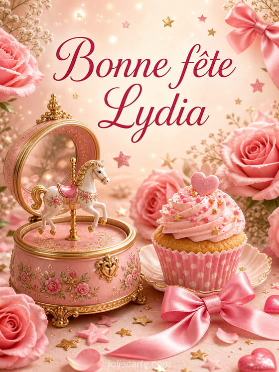 Carte bonne fête Lydia