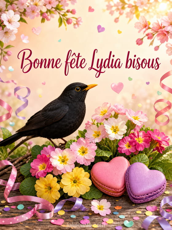 Carte bonne fête Lydia