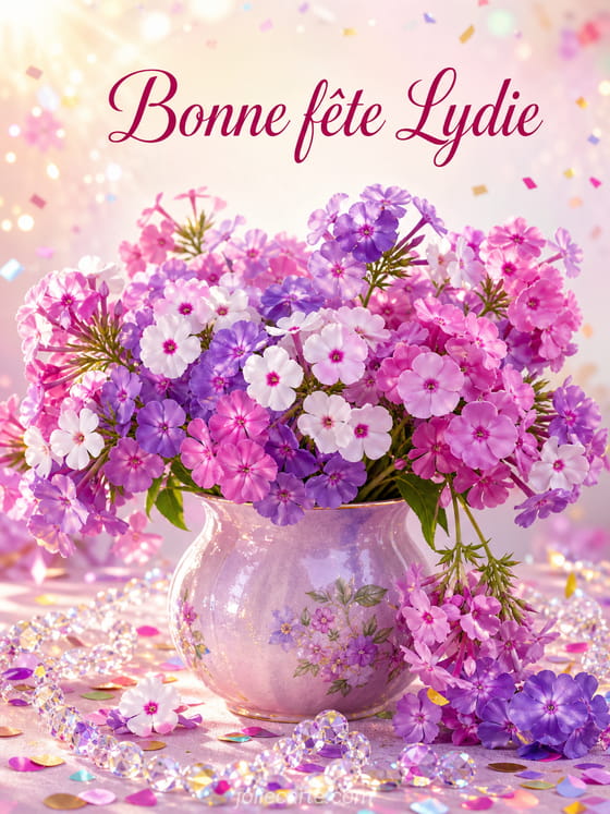 Carte bonne fête Lydie