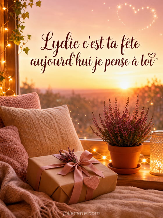 Carte bonne fête Lydie
