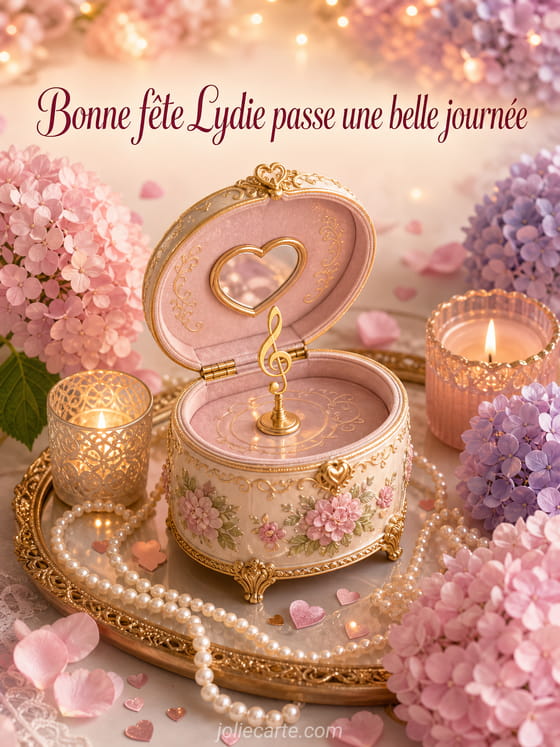 Carte bonne fête Lydie