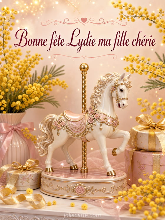 Carte bonne fête Lydie