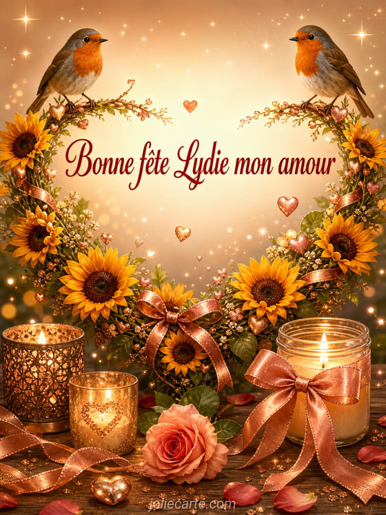 Carte bonne fête Lydie