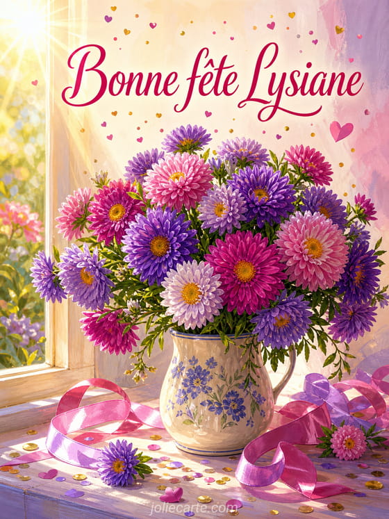 Carte bonne fĂȘte Lysiane