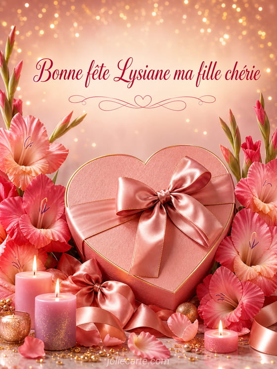 Carte bonne fĂȘte Lysiane