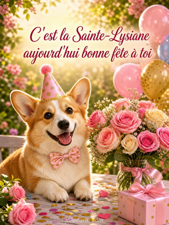 Carte bonne fĂȘte Lysiane