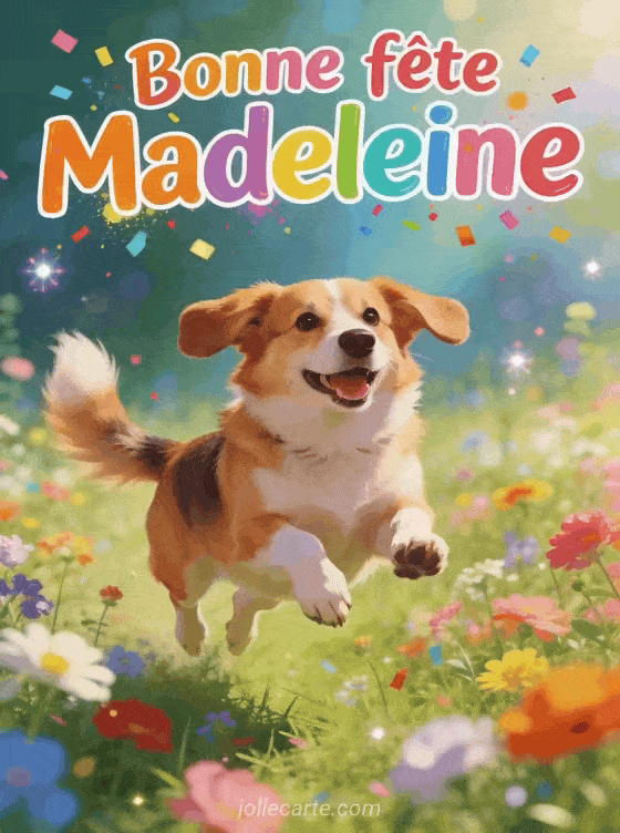 Bonne fête Madeleine - Madeleine gif bonne fete gratuit
