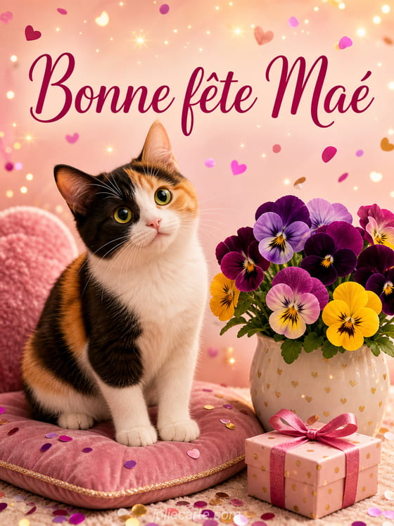 Carte bonne fĂȘte MaĂ©