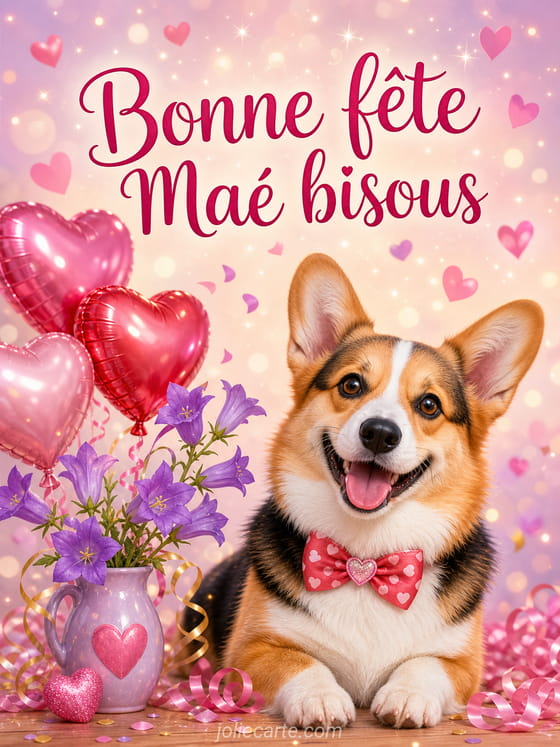 Carte bonne fĂȘte MaĂ©