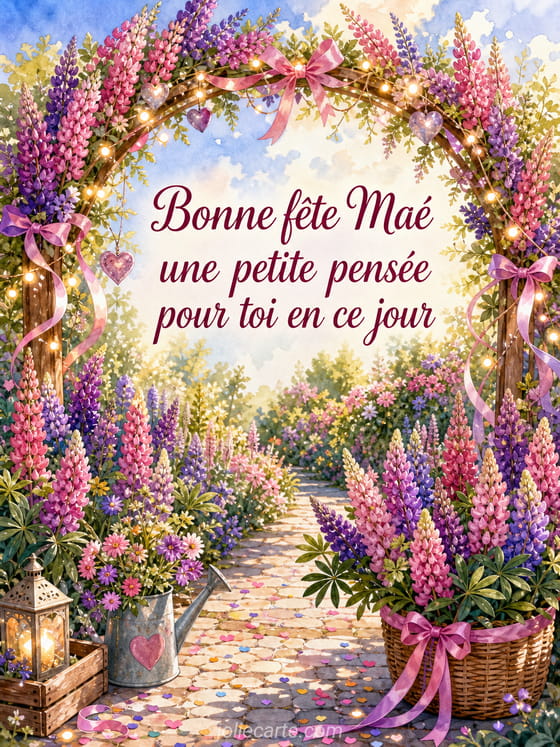 Carte bonne fĂȘte MaĂ©