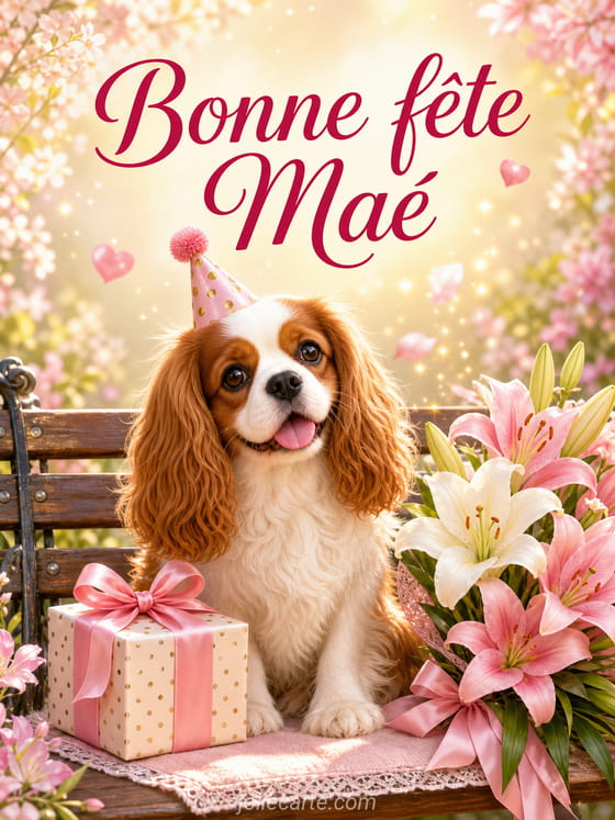 Carte bonne fĂȘte MaĂ©