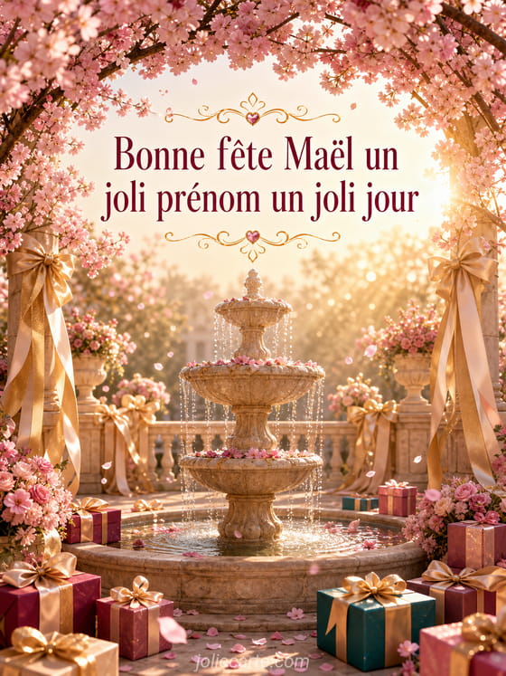 Carte bonne fĂȘte MaĂ«l
