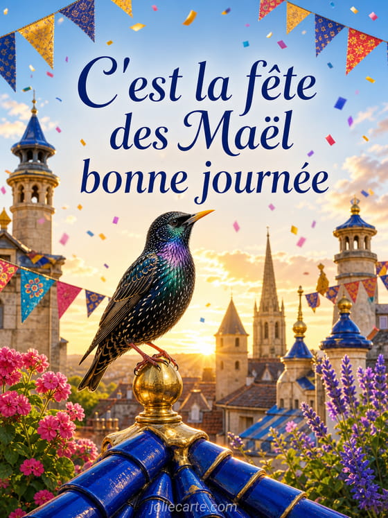Carte bonne fĂȘte MaĂ«l
