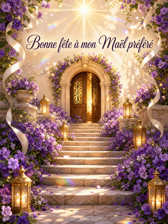 Carte bonne fĂȘte MaĂ«l