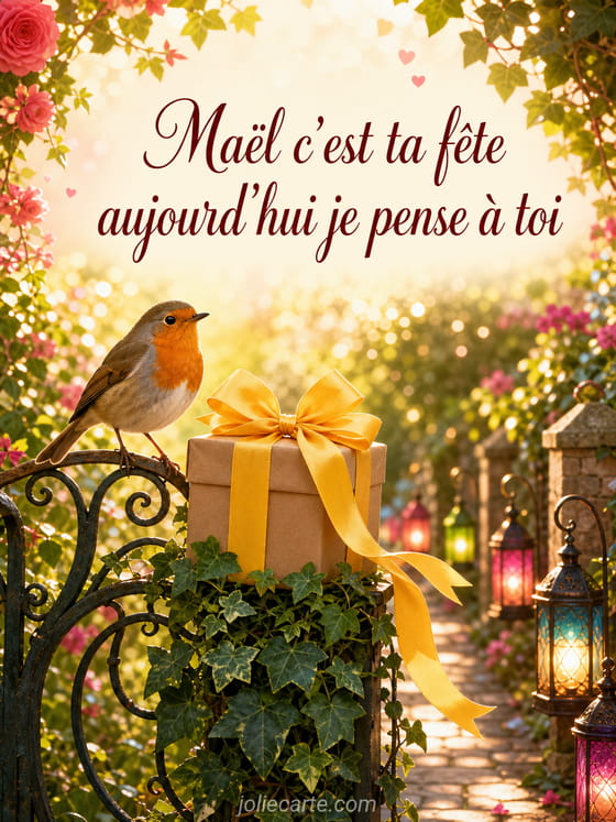 Carte bonne fĂȘte MaĂ«l