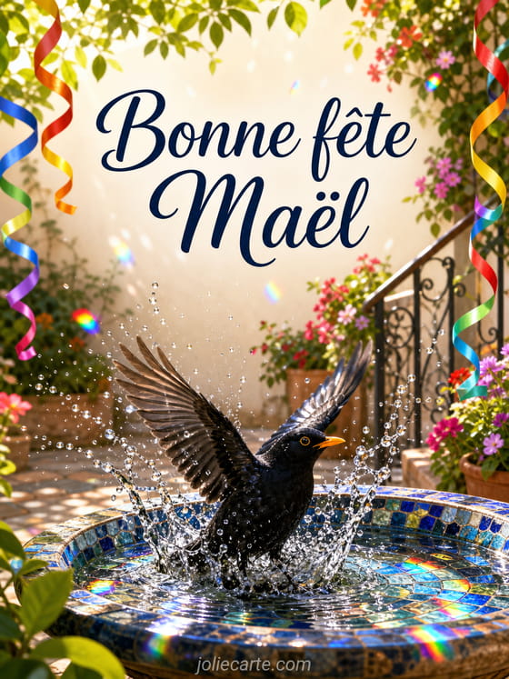 Carte bonne fĂȘte MaĂ«l