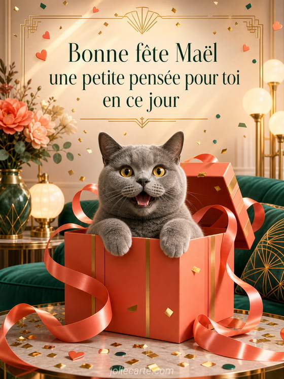 Carte bonne fĂȘte MaĂ«l
