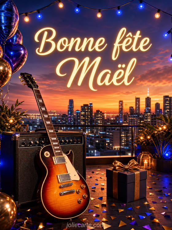 Carte bonne fĂȘte MaĂ«l