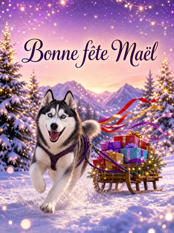 Carte bonne fĂȘte MaĂ«l