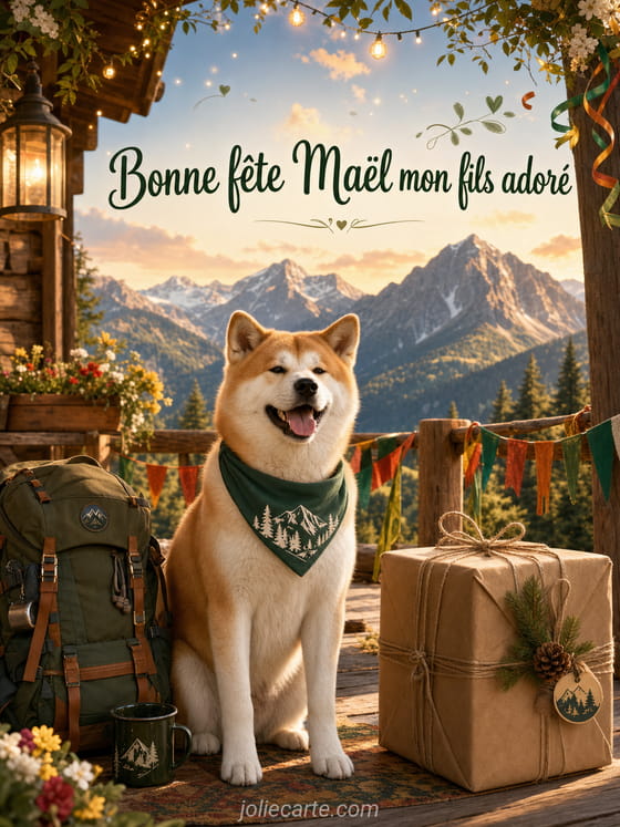 Carte bonne fĂȘte MaĂ«l