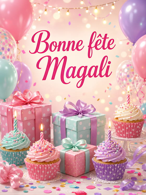 Carte bonne fête Magali