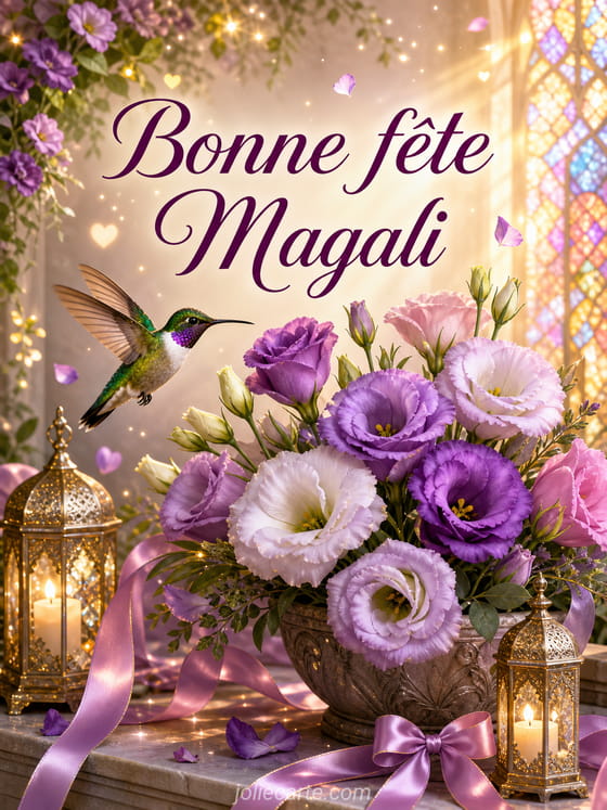Carte bonne fête Magali