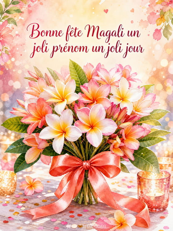 Carte bonne fête Magali
