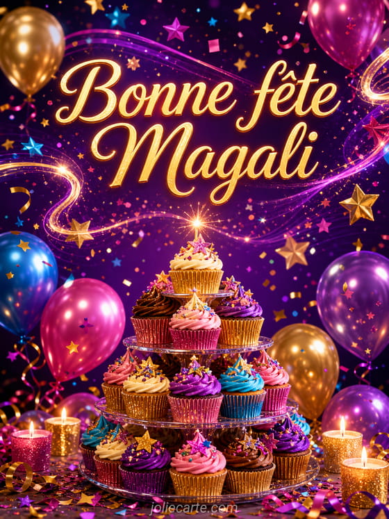 Carte bonne fête Magali