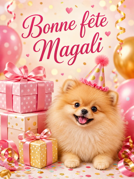 Carte bonne fête Magali