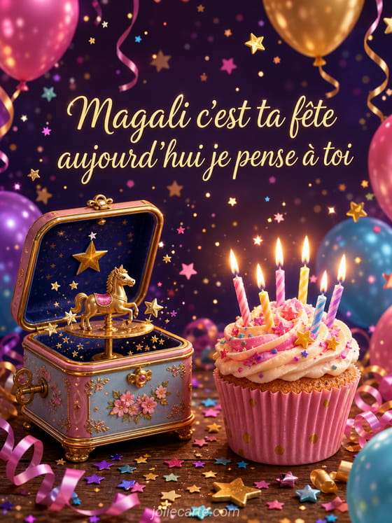 Carte bonne fête Magali