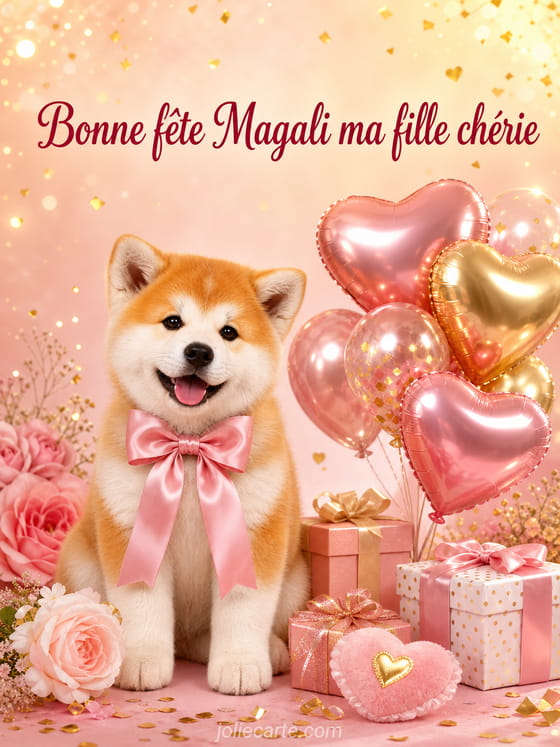 Carte bonne fête Magali