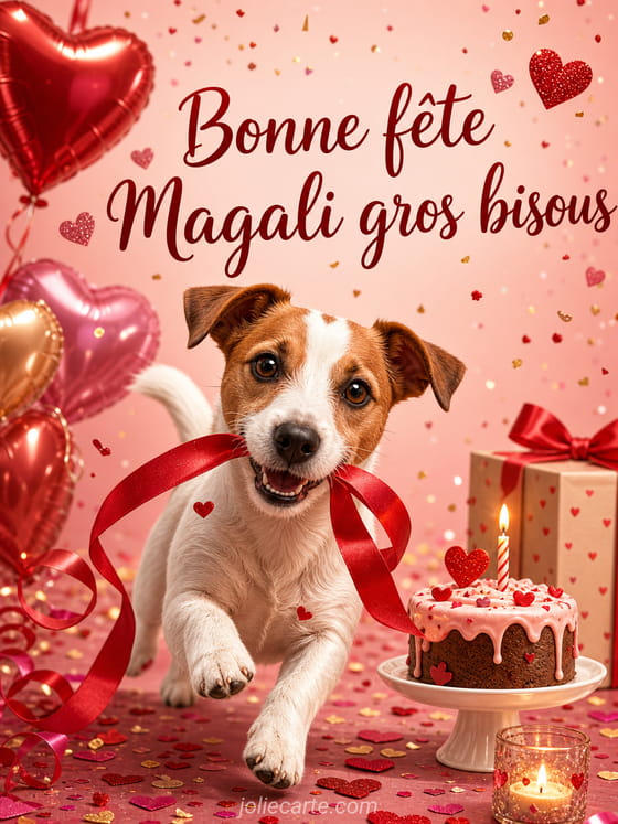 Carte bonne fête Magali