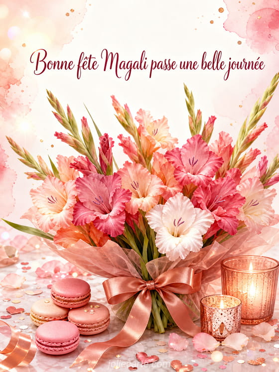 Carte bonne fête Magali