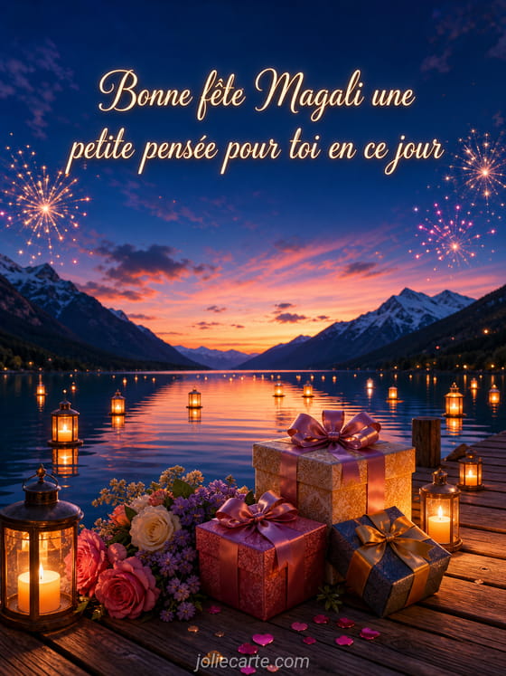 Carte bonne fête Magali
