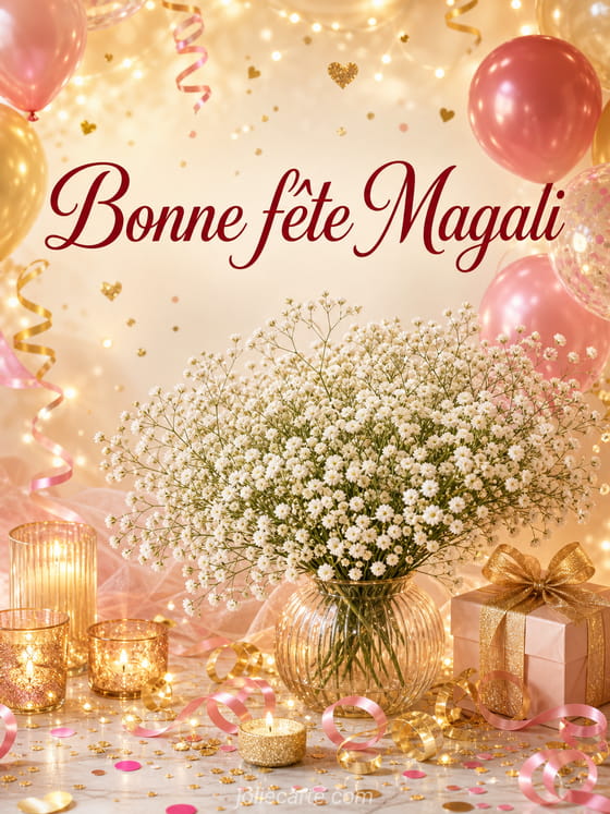 Carte bonne fête Magali