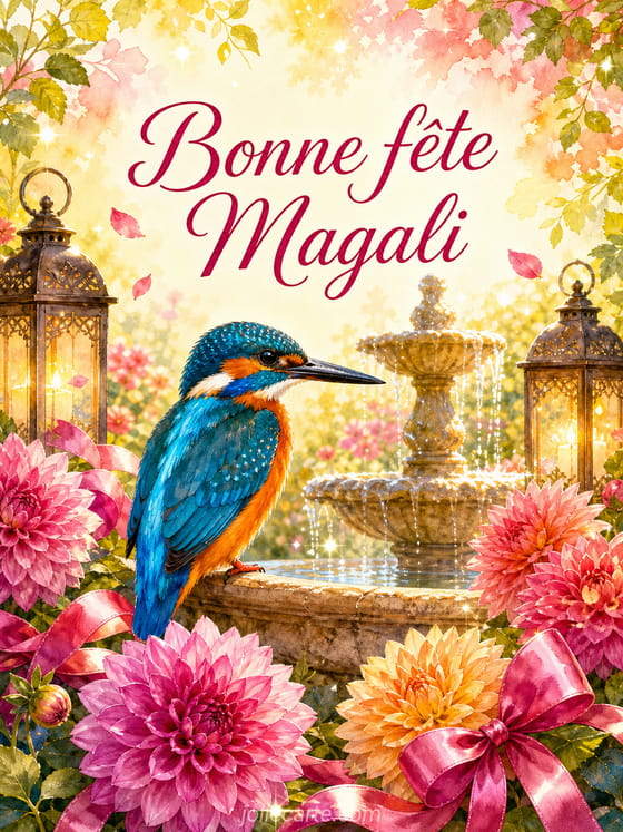 Carte bonne fête Magali