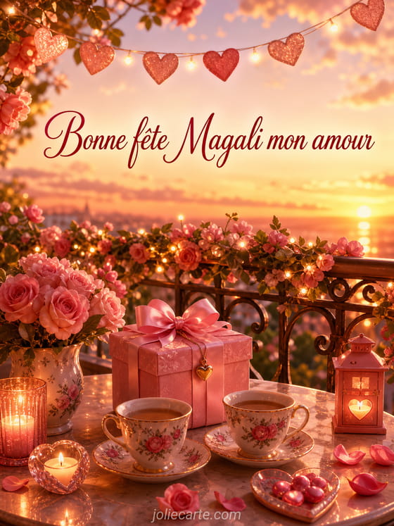 Carte bonne fête Magali