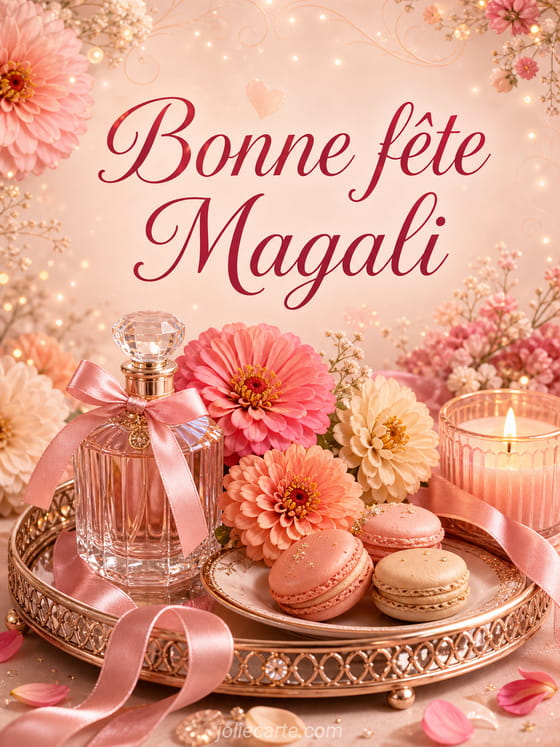 Carte bonne fête Magali