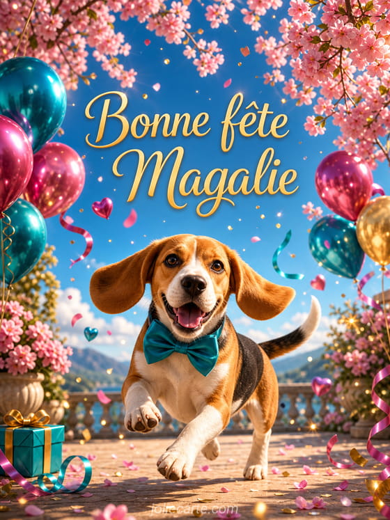 Carte bonne fĂȘte Magalie