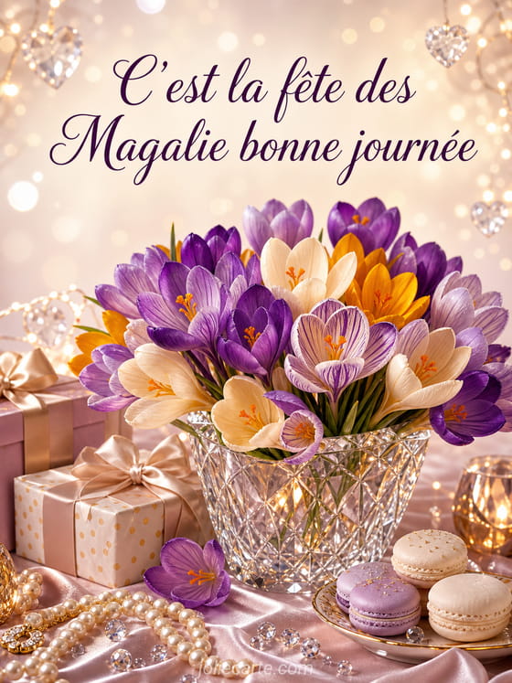 Carte bonne fĂȘte Magalie