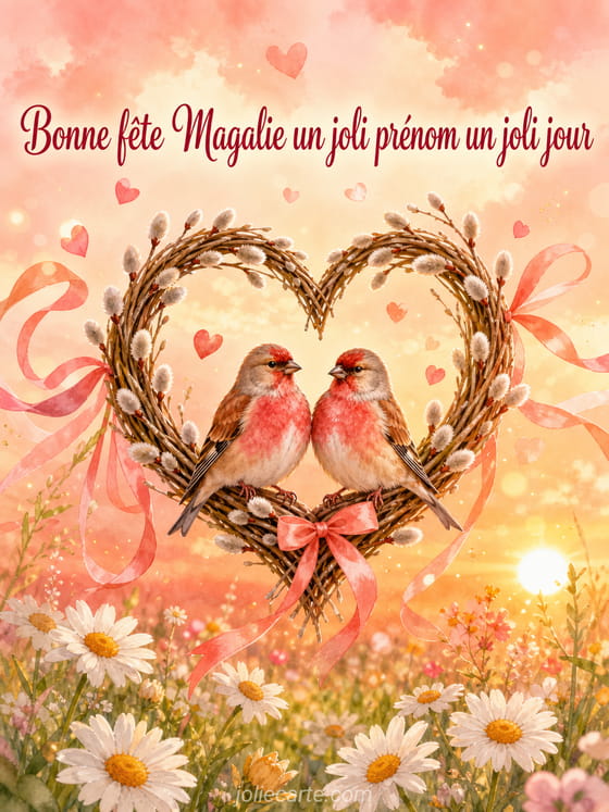 Carte bonne fĂȘte Magalie