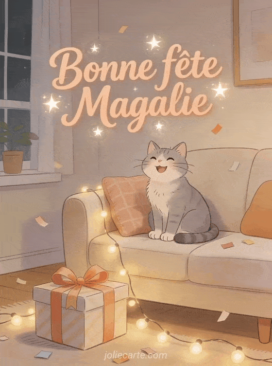 Bonne fête Magalie - Bonne fete magalie chat